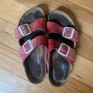 Birkenstock sandal red white 38